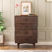 Latitude Run® Dresser Cabinet Bar Cabinet Storge Cabinet  Lockers  Real Wood Spray Paint Retro Round Handle