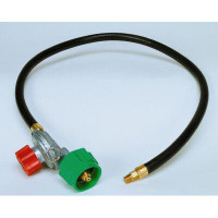 King Kooker Clam Shell Packed High Pressure Adjustable Regulator and Listed LP Hose with Male Pipe Thread and Orifice