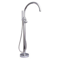 Barclay Branson Single Handle Floor Mounted Freestanding Thermostatic Tub Filler with Handshower