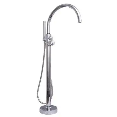Barclay Branson Single Handle Floor Mounted Freestanding Thermostatic Tub Filler with Handshower