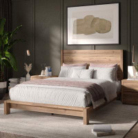 Joss & Main Hilarie Queen Solid Wood Low Profile Platform Bed