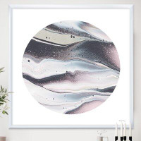 Made in Canada - East Urban Home 'Circle Marble II' Picture Frame Print on Canvas
