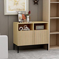 Ebern Designs Modern Buffet Sideboard Cabinet With Doors And Shelves