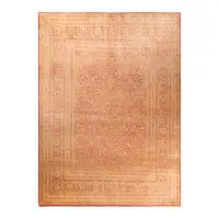 The Twillery Co. One-of-a-Kind Hayner Hand-Knotted 9'2" x 12'4" Area Rug in Orange/Beige