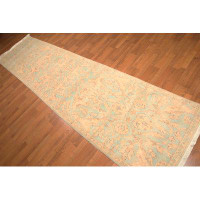 Bungalow Rose One-of-a-Kind Ivenita Hand-Knotted 3' x 12' Runner Wool Area Rug in Beige