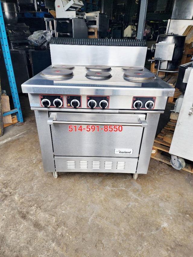Garland Poele , Cuisinere , Electrique , Stove Range Electric 6 Burner Oven 36 in Industrial Kitchen Supplies