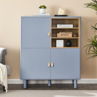 Latitude Run® Storage Cabinet With Door, Multifunctional Storage Cabinet, Modern Sideboard Cabinet, Wooden Storage Cabin