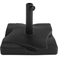Arlmont & Co. Charmagne Outdoor Umbrella Base - 44lbs Polyethylene and Cement Weighted Patio Umbrella Stand