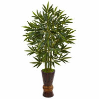 Bungalow Rose 43" Artificial Bamboo Tree in Planter