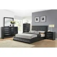 AF - This stunning contemporary upholstered bed can be purchased as just the bed or as a set
