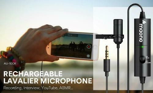 maono Rechargeable Omnidirectional Lapel Microphone - Black in General Electronics - Image 2