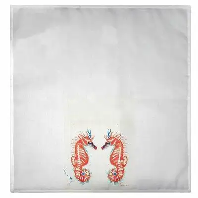 Lovely guest towels measure approximately 20 x 20. Machine washable and wrinkle-free.