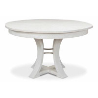 Sarreid Ltd Extendable Solid Oak Pedestal Dining Table