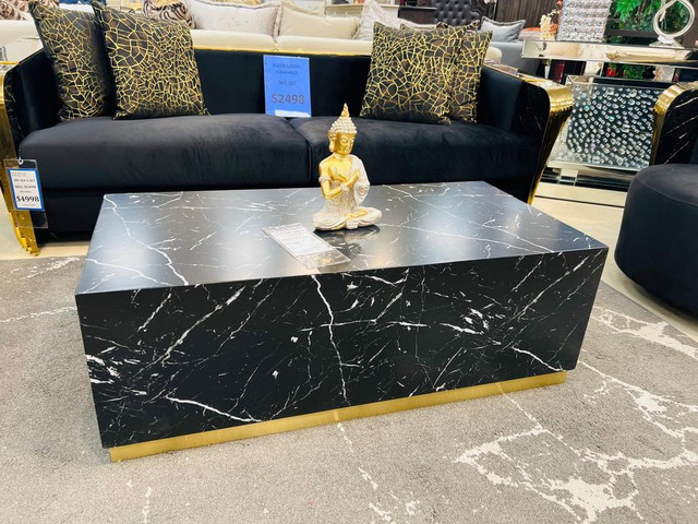 Brand New Modern Coffee Table in Black and Gold on Sale !! in Coffee Tables in Oakville / Halton Region