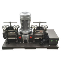110V 2200W Double-Head Rolling Mill For Jewelry Gold Making Flake Jewelry Gold Press Making Tablet Machine 056035