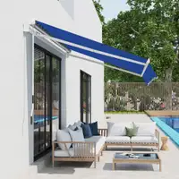 Retractable Awning 8.2' x 6.6' x 4.1' Blue