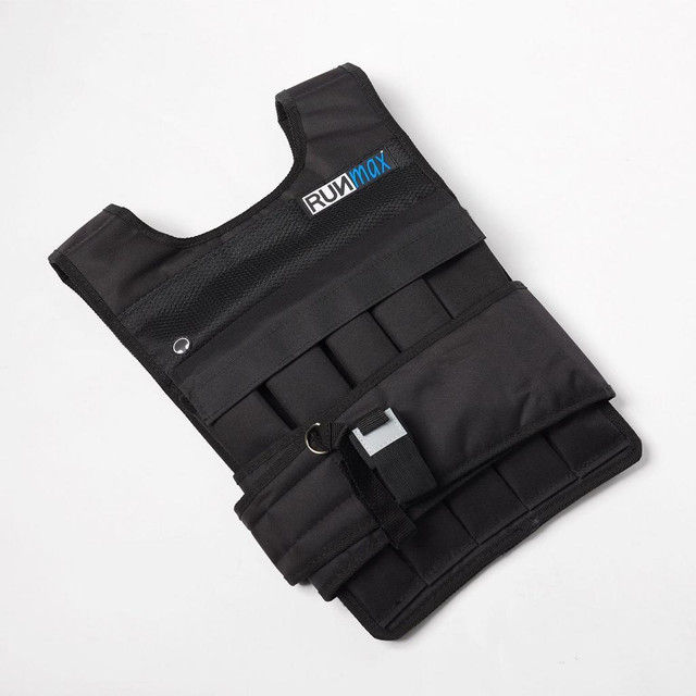 Exclusive Deal! RUNMax Adjustable Weighted Vest - 12lbs-140lbs, Shoulder Pads Option in Exercise Equipment in Oshawa / Durham Region - Image 2