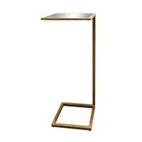 Everly Quinn MirroAnd Iron Square End Table