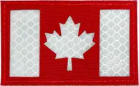 MATRIX® 2 x 3 REFLECTIVE CANADIAN FLAG PATCHES AVAILABLE IN RED, BLACK, AND MULTICAM -- Show off your Canadian pride!