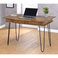 BSD National Supplies Skillman Industrial Design Office Computer Writing Desk With Flip Top Storage