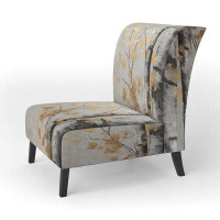 Ivy Bronx Tree Whispers Of Gray And Gold - Upholstered Traditional Accent Chair