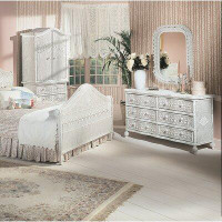 August Grove Stonge 6 Drawer Double Dresser with Mirror