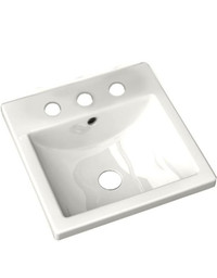 American Standard 0642.008.020 Studio Care 8-Inch Countertop Bathroom Sink, White (NO TAX, FREE SHIPPING NATIONWIDE)