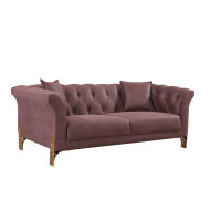 Latitude Run® Cemdeke Living Room 2 Seat Love Seat Purple
