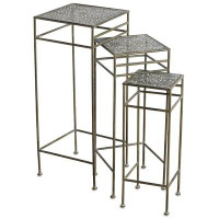 Bungalow Rose 3 Piece Plant Stand Tables