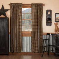 August Grove Addie 100% Cotton Plaid Room Darkening Rod Pocket Curtain Panel