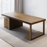 Lilac Garden Tools 62.99" Brown Rectangular Solid Wood desks