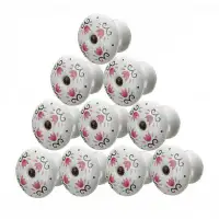 The Renovators Supply Inc. White Knobs And Pulls Cabinet Knobs Handle Drawer Pulls Round Cabinet Hardware Knobs Pack of