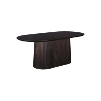 Birch Lane™ Theresa 79'' Mango Solid Wood Pedestal Dining Table