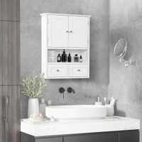 Wall Cabinet 20"W x 7"D x 26"H White