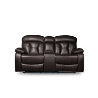 Red Barrel Studio Janis Brown Power Double Reclining Love Seat With Centre Console