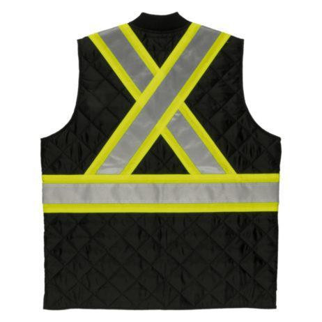 Insulated Hi-Viz Quilted Safety Vest in Men's - Image 3