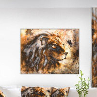 Made in Canada - East Urban Home Lion Collage - Animal Circle Wall Art