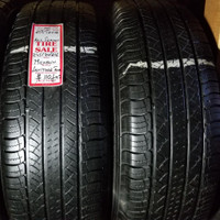 P 245/70/ R16 MICHELIN LATITUDE  TOUR M/S Used All Season Tires 60% TREAD LEFT $110 for THE 2 (both) TIRES /2 TIRES ONLY