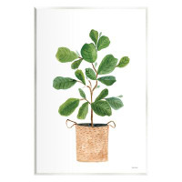 Stupell Industries Casual House Plant Botanicals Floater Canvas Wall Art By Rachel Nieman