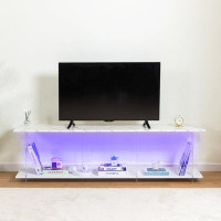 Wrought Studio Tv Cabinet,table Imitation Marble Pattern