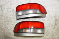 JDM Subaru Impreza WRX STi Wagon Red & Clear Tail Lights Lamps 1993-2001 GF8 GF