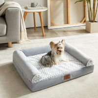 Rubbermaid Dog Beds For Large Dogs, Orthopedic Sofa Dog Bed Mat Pillow With Removable Waterproof Cover, Egg-Foam Dog Cra