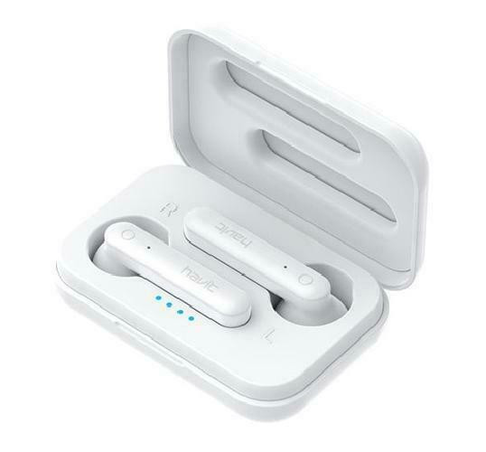Havit TW935 TWS True Wireless Stereo Smart Touch Control Earbuds - White in Cell Phone Accessories