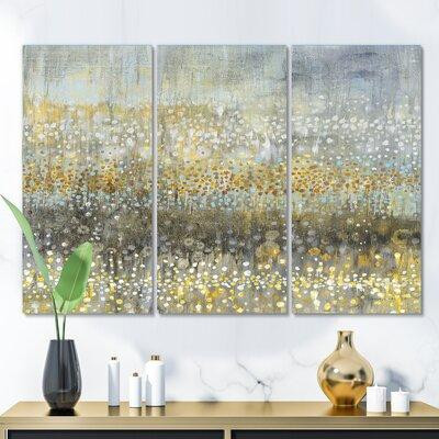Made in Canada - East Urban Home 'Glam Rain Abstract IV' Painting Multi-Piece Image on Canvas dans Peinture et matériel