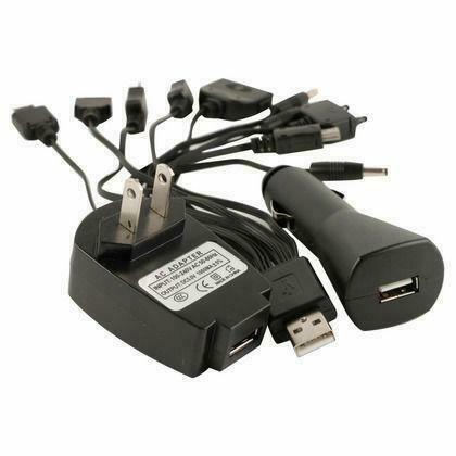 Universal 10-in-1 Multifunction USB Car & Wall AC Charger for Mobile Phones and More in Cell Phone Accessories in West Island