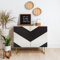 East Urban Home Triangle Footprint Accent Cabinet