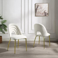 Everly Quinn Bardi Fabric Low Back Side Chair Dining Chair