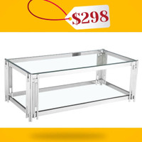 Silver Glass Coffee Table at lowest price !!