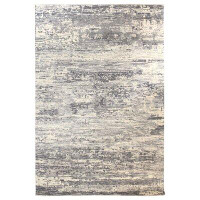 Landry & Arcari Rugs and Carpeting Birch One-of-a-Kind Indian Handwoven Ivory/Gray 6'1" x 9'1" Area Rug