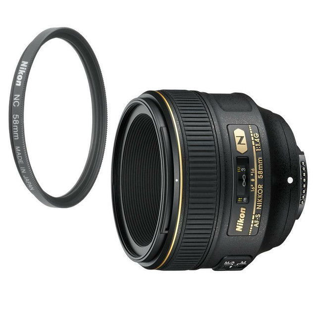 Nikon ( AF-S NIKKOR 58mm f/1.4G ) . Brand new. Authorized Nikon Canada Dealer. in Cameras & Camcorders